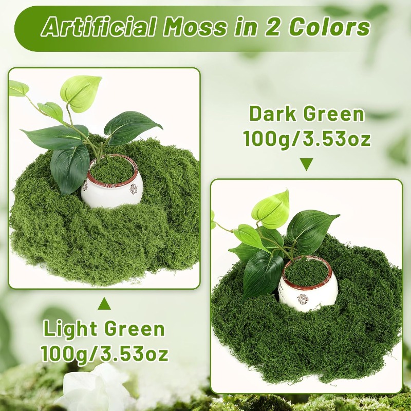 Artificial Green Moss Plants D - Sphagnum Moss Dry review and price